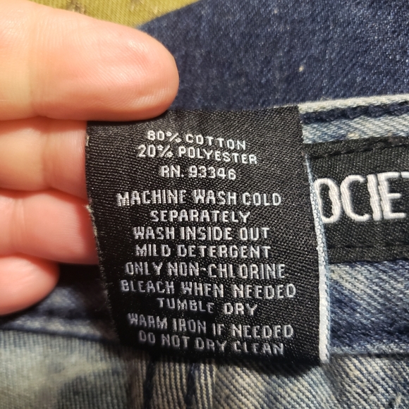 Lavish Society Shorts Lavish Society Big Mens Acid Washed Jean